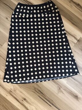 a new day Black & White Polka Dot Long Skirt